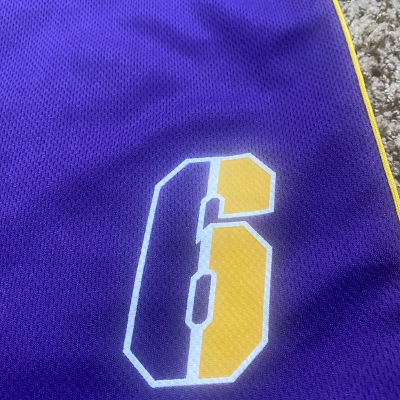 NBA LA Lakers LeBron James #6 Men’s Basketball Jersey Sleeveless XL. - Picture 9 of 9
